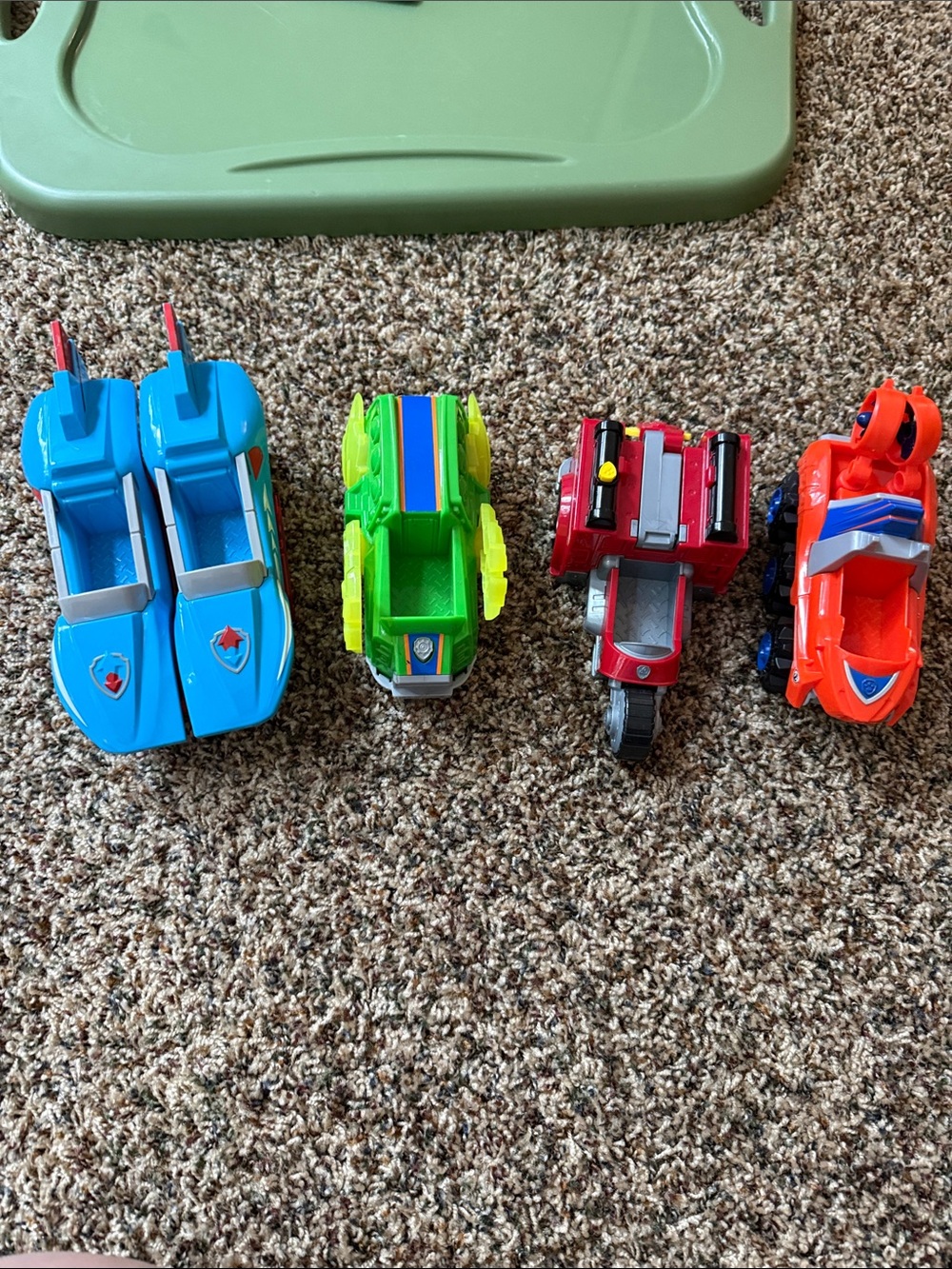 Paw Patrol Four-Vehicle Rescue Pack - Blue, Green, Red, Orange